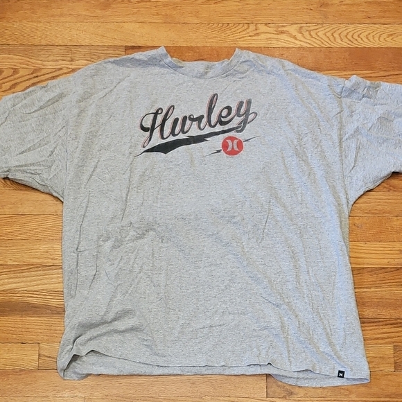 Hurley Light Gray Logo Tee - Picture 1 of 2